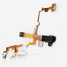 iPhone 3GS power volume mute button flex cable with handsfree port [Black]