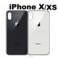 iPhone X / XS Back Cover Glass with Big hole Aftermarket [Black]