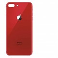 iPhone 8 Plus Back Cover Glass with Bigger hole [Aftermarket] [Red]