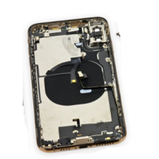 iPhone XS Housing with Back Glass, Charging Port and Power Volume Flex Cable [White][Aftermarket]