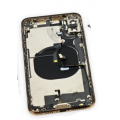 iPhone XS Housing with Back Glass, Charging Port and Power Volume Flex Cable [Gold][Aftermarket]
