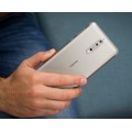 Nokia 8 Back Cover with frame [Silver]