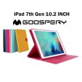 Mercury Goospery Fancy Diary Case For iPad 7 /iPad 8 10.2" [Black]