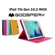 Mercury Goospery Fancy Diary Case For iPad 7 /iPad 8 10.2" [Black]
