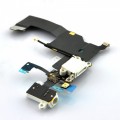 iPhone 5 charging port handsfree port flex cable with microphone [White]