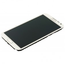 Samsung Galaxy Note 2 4G N7105 LCD and touch screen assembly with frame [White]