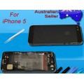 iPhone 5 Housing with charging port and power volume flex cable  [Black]