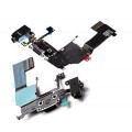 iPhone 5S charging port and handsfree port flex cable [Black]