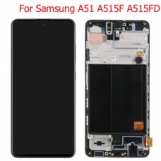 Samsung Galaxy A51 SM-A515 OLED and Touch Screen Assembly with frame [Black][Refurb]
