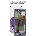 Samsung Galaxy S20 OLED and Touch Screen Assembly with frame [Cloud Blue]