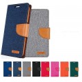 Mercury Goospery Canvas Diary Case for Samsung Galax S20 Ultra [Grey / Camel]