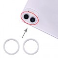 2PC Rear Camera Glass Lens Metal Protector Hoop Ring only for iPhone 11 [White]