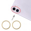 2PC Rear Camera Glass Lens Metal Protector Hoop Ring only for iPhone 11 [Yellow]