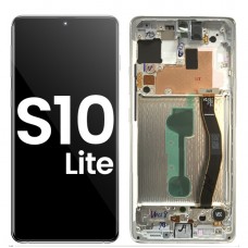 Samsung Galaxy S10 Lite SM-G770F OLED and Touch Screen Assembly with frame [Silver]