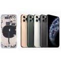 iPhone 11 Pro Max Housing with Back Glass cover, Charging Port and Power Volume Flex Cable [Gold][High Quality]