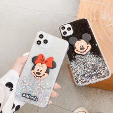 Bling Glitter Mickey Soft TPU Case for iPhone XR [Black]