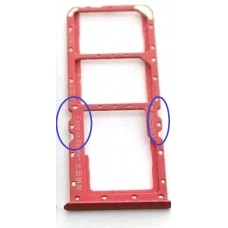 Oppo A3s / AX5 {high} Sim Card Tray [Red]