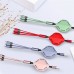 3 in 1 Retractable Multi Micro USB Data Charger Cable Cord For iPhone Samsung Android [Silican Gel]