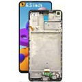 Samsung Galaxy A21S SM-A217 PLS TFT and Touch Screen Assembly with frame [Black]