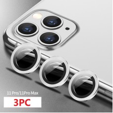 3PC Rear Camera Lens set for iPhone 11 Pro / 11 Pro Max [Silver]
