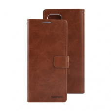 Mercury Goospery BLUEMOON DIARY Case for Samsung Galax A21s A217 [Brown]