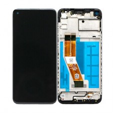Samsung Galaxy A11 SM-A115 PLS TFT and Touch Screen Assembly with frame [Black]