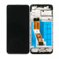 Samsung Galaxy A11 SM-A115 PLS TFT and Touch Screen Assembly with frame [Black]