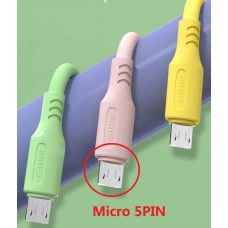 Liquid Silican Gel Micro USB Charging Cable 1M