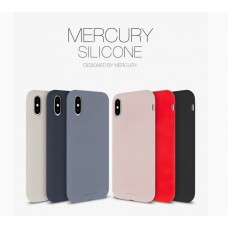 Goospery Mercury Silicone Case for iPhone 12 Mini (5.4") [Navy]