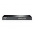 TP-Link TL-SG1016D 16-Port Gigabit Desktop/Rackmount Unmanaged Switch Supports MAC Plug & play 32Gbps Switching Capacity