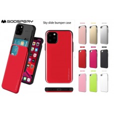 Mercury Goospery SKY Slide Bumper Case for iPhone 12 Mini (5.4") [Red/Black]
