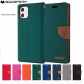 Mercury Goospery Canvas Diary Case for iPhone 12 Mini (5.4") [Black]