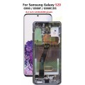 Samsung Galaxy S20 OLED and Touch Screen Assembly with frame [Cloud Pink][Refurb]