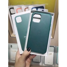 Luxury Leather Cover Ultra-Thin Back Case For iPhone 12/ 12 Pro 6.1" [Gray]