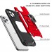 Kemeng Portable Kickstand Armor Case For iPhone 12 ProMax 6.7" [Red]