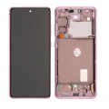 Samsung Galaxy S20 FE 5G OLED and Touch Screen Assembly with frame [Cloud Lavender][Refurb]