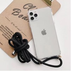 Air Bag Cushion DropProof Crystal Clear Case with Lanyard For iPhone XR