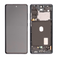 Samsung Galaxy S20 FE 5G OLED and Touch Screen Assembly with frame [Black Cloud Navy][Refurb]