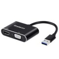 Simplecom DA316A USB to HDMI/VGA Adapter with 3.5mm Audio