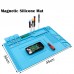 Heat Insulation Silicone Magnetic Anti-Static Rubber Repair Mat 300MM*450MM