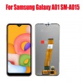 Samsung Galaxy A01 SM-A015 PLS IPS and Touch Screen Assembly {Flex Cable wide}  [Black]