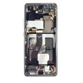 Samsung Galaxy S21 Ultra OLED and Touch Screen Assembly with frame [Phantom Silver]