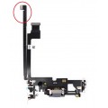 iPhone 12 pro max Charging Port Flex Cable [Silver]