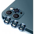 3PC Rear Camera Lens with Cover Set for iPhone 12 Pro Max [Pacific Blue]