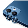 2PC Rear Camera Lens with Cover Set for iPhone 12 / 12 Mini [Blue]