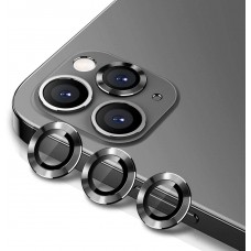 3PC Rear Camera Lens with Cover Set for iPhone 12 Pro [Graphite]