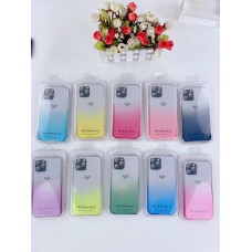 Gradient Shockproof Clear Case For Iphone 11 6.1" [Blue]