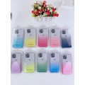 Gradient Shockproof Clear Case For Iphone 12 6.1" [Blue]