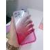 Gradient Shockproof Clear Case For Iphone 12 6.1" [Red]