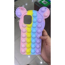 Pop Fidget Toys Push It Bubble Phone Case For iPhone 12Pro Max 6.7" [Micky]